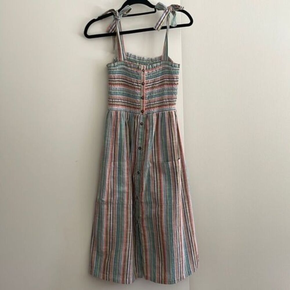 Striped Multicolor Maxi Dress